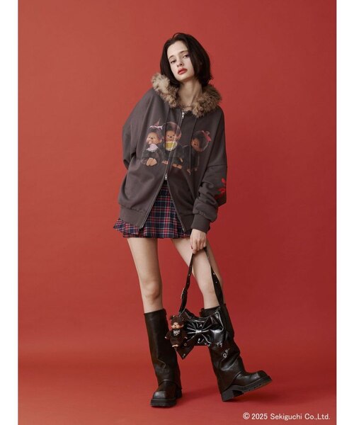 monchhichi×jouetie】ファードッキングZIPフーディ｜ジュエティの通販