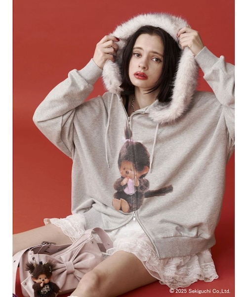 monchhichi×jouetie】ファードッキングZIPフーディ｜ジュエティの通販