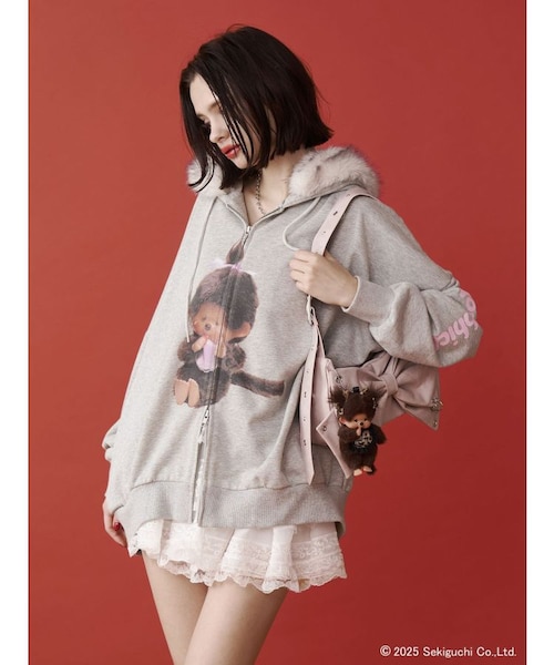 monchhichi×jouetie】ファードッキングZIPフーディ｜ジュエティ