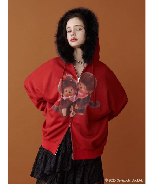 monchhichi×jouetie】ファードッキングZIPフーディ｜ジュエティの通販