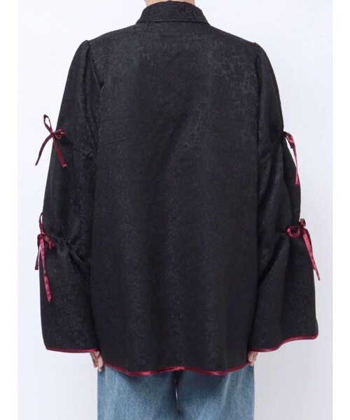 （新品未使用）KEITAMARUYAMA×jouetieチャイナシャツ Oriental garden jacquard チャイナブラウス｜KEITAMARUYAMA OFFICIAL