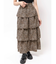 パターンティアードロングスカート
