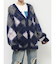 パターンモヘアライクルーズカーデ