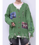 【ディズニーコレクション】ダメージルーズニットカーデ