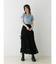 レースネックロゴパフTシャツ