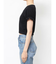 レースネックロゴパフTシャツ