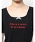 レースネックロゴパフTシャツ