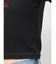 レースネックロゴパフTシャツ