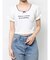 レースネックロゴパフTシャツ