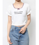 レースネックロゴパフTシャツ