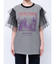 チュールレイヤードロックTシャツ