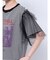 チュールレイヤードロックTシャツ