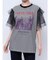 チュールレイヤードロックTシャツ