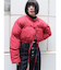 フロントリボンショートパッファブルゾン
