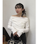 ドレープオフショルトップス