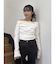 ドレープオフショルトップス