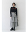 ベルトチェックティアードスカート