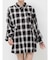 ウエストベルトチェックシャツ