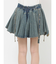 アシメヘムデニムミニスカート【セットアップ対応】