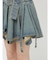 アシメヘムデニムミニスカート【セットアップ対応】