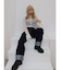 【Something】スーパーハイライズワイドストレートデニムパンツ