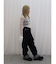 【Something】スーパーハイライズワイドストレートデニムパンツ
