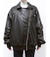【ZOZO限定】フェイクレザーライダースMA-1ジャケット