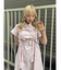 ギャザーリボンシャツワンピース