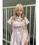 ギャザーリボンシャツワンピース