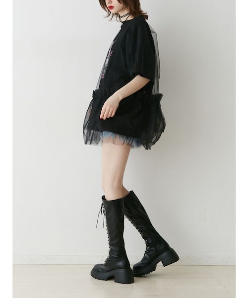 ボリュームチュールレイヤードワンピース｜ジュエティの通販