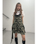 ドレープフリルカットワンピース