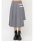 サイドベルトプリーツミドルスカート