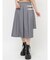サイドベルトプリーツミドルスカート