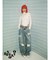 【Something ×PosTokyo】PANEL BALLON WIDE DENIM