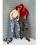 【Something ×PosTokyo】PANEL BALLON WIDE DENIM