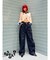 【Something ×PosTokyo】PANEL BALLON WIDE DENIM