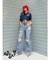 【Something ×PosTokyo】PANEL BALLON WIDE DENIM
