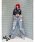 【Something ×PosTokyo】PANEL BALLON WIDE DENIM