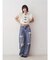 【Something ×PosTokyo】PANEL BALLON WIDE DENIM
