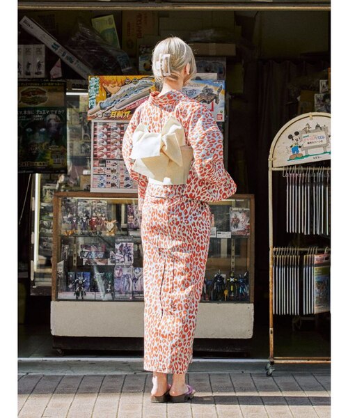 レオパードロゴ浴衣【WEB限定】｜ジュエティの通販｜&mall