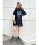 リメイクロックミニワンピース