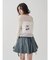 カットアウトグラフィックシアートップス