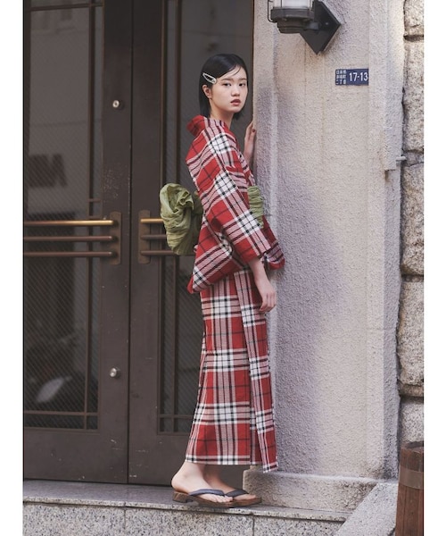 jouetieオリジナル】タータンチェックセパレート浴衣｜ジュエティの