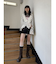 ラッフルフリルレースブラウス
