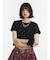 ラインストーンロゴTシャツ