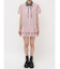リボンタイヘムフリルチュニックシャツ