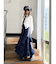 【WEB限定】ラインフリルフレアスカート