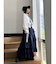 【WEB限定】ラインフリルフレアスカート