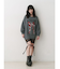 リボンジャガードルーズニット
