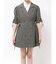 ギャザースリーブジャケットミニワンピース
